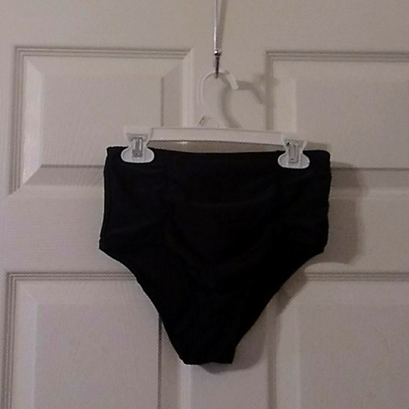 High Waisted Rushed Bikini Bottom - Picture 1 of 2